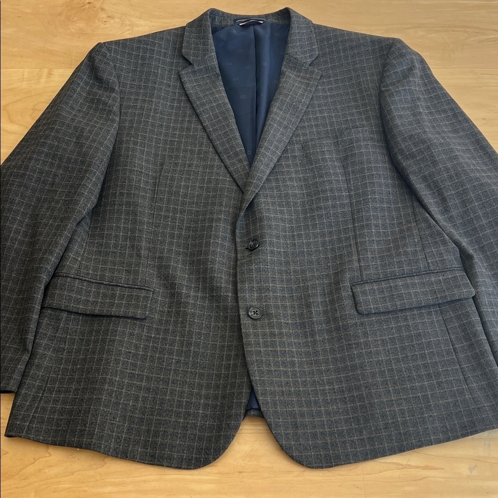 Tommy Hilfiger Charcoal Plaid Blazer